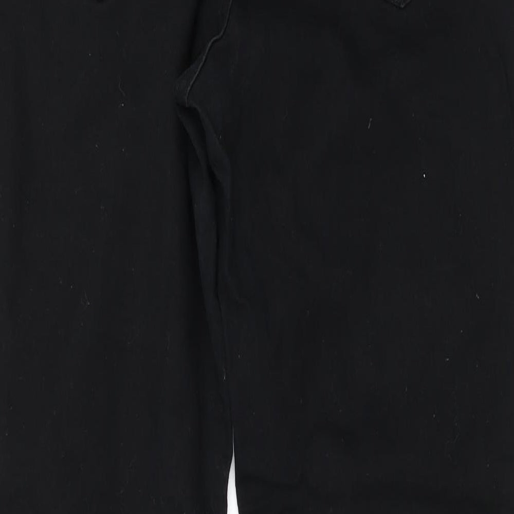 Yesyes Womens Black  Denim Bootcut Jeans Size 14 L31 in