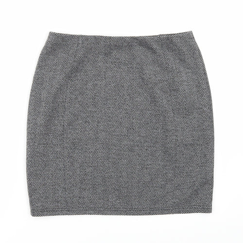 Papaya Womens Grey   Mini Skirt Size 12