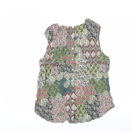 Per Una Womens Multicoloured Geometric  Basic T-Shirt Size 18