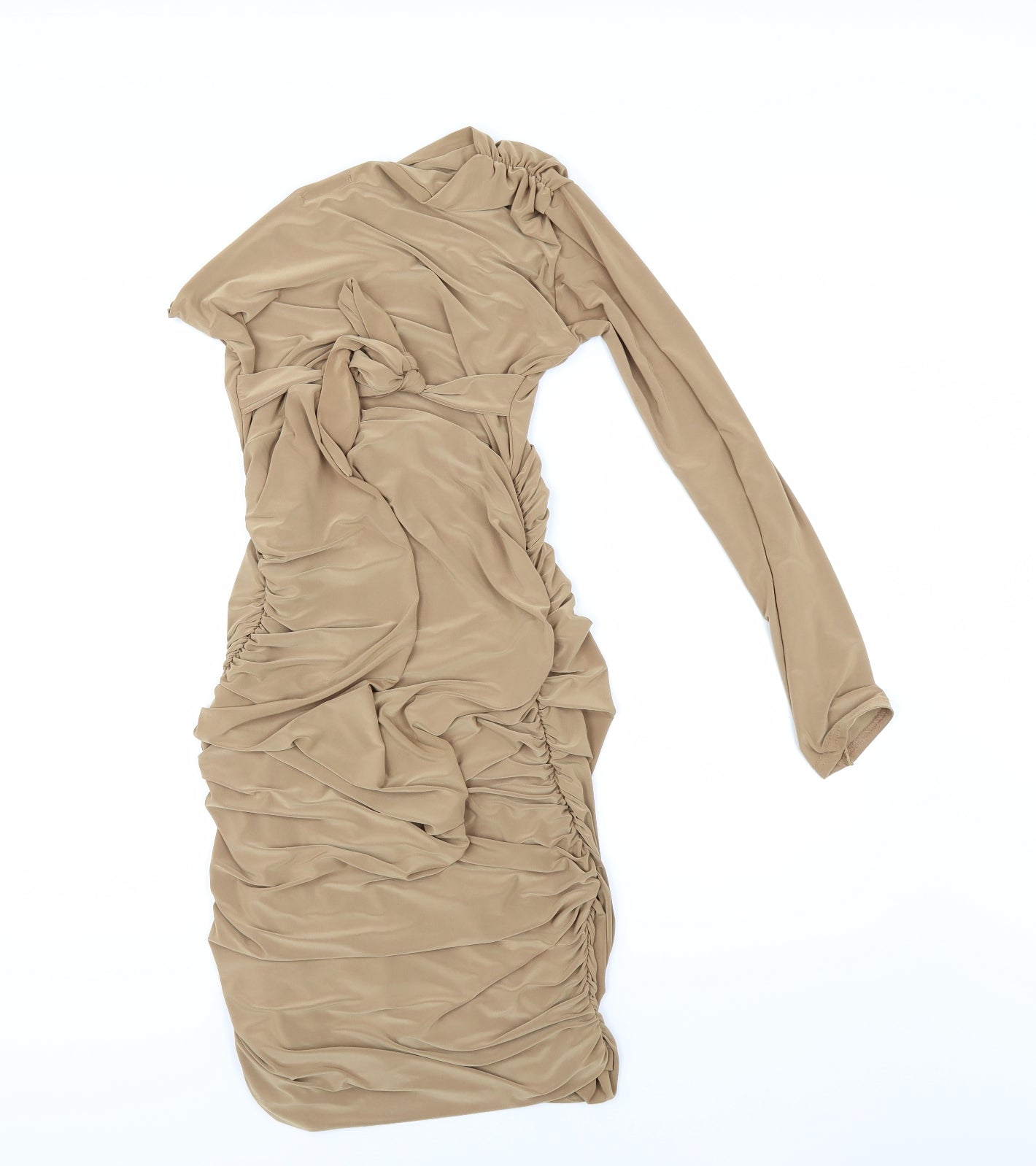 Femme Luxe Womens Gold   Bodycon  Size 10