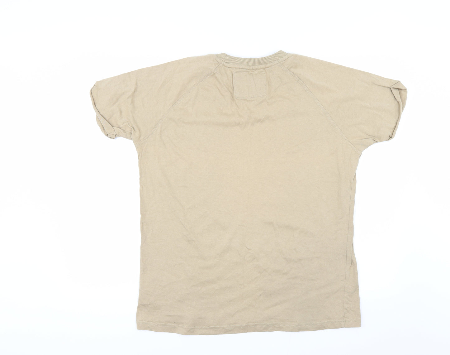 Genetic Apparel Womens Beige   Basic T-Shirt Size M