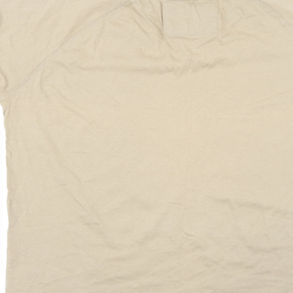 Genetic Apparel Womens Beige   Basic T-Shirt Size M