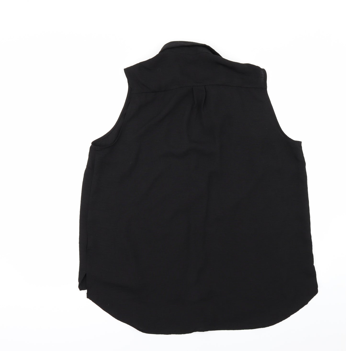 George Womens Black   Tunic Button-Up Size 16