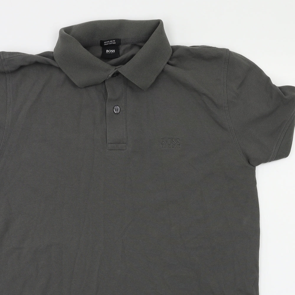 HUGO BOSS Mens Grey    Polo Size M