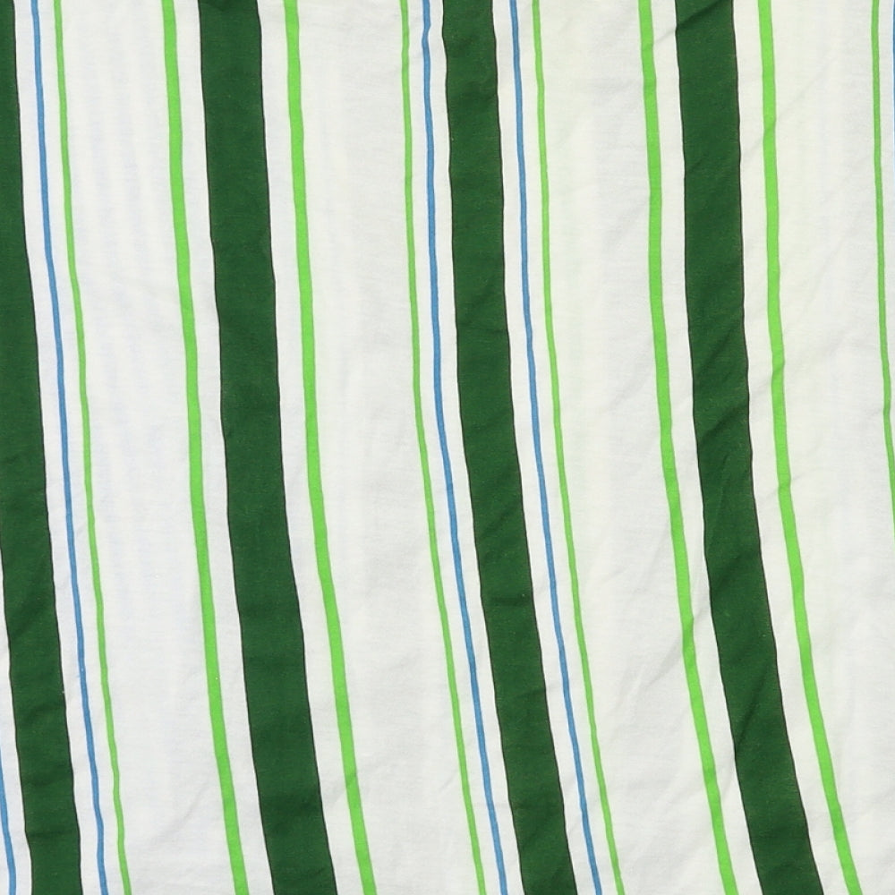 Zara Womens White Striped  Basic T-Shirt Size S