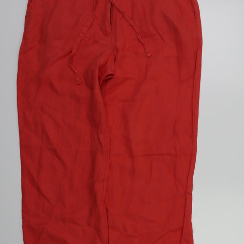 TU Womens Red   Trousers  Size 14 L26 in