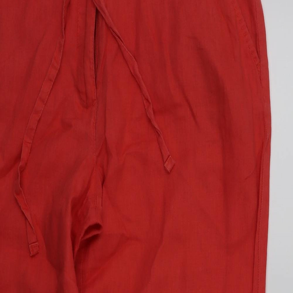 TU Womens Red   Trousers  Size 14 L26 in