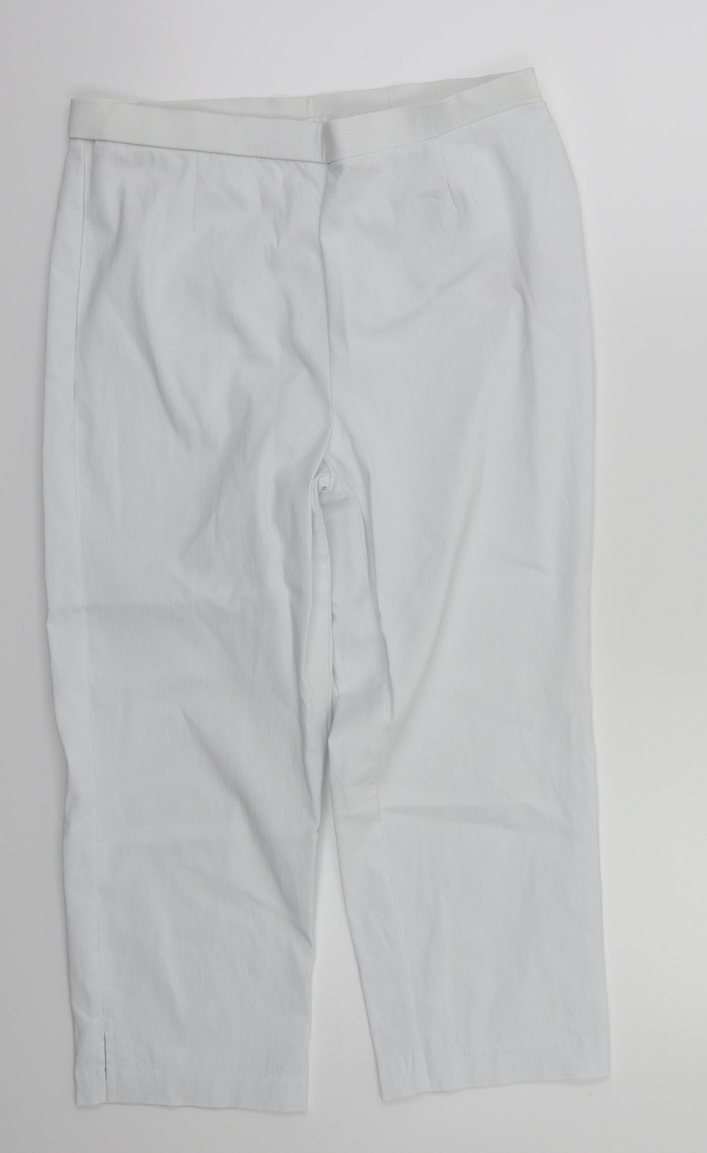 Preworn Womens White   Trousers  Size 14 L20 in