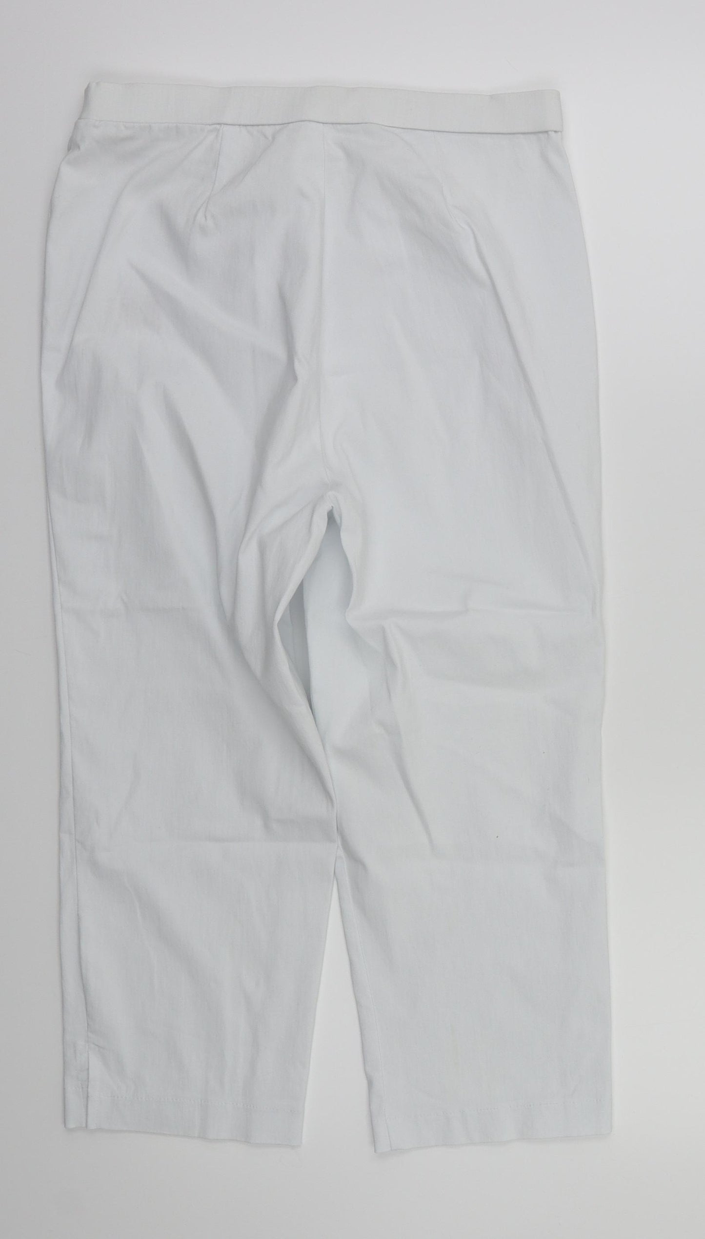 Preworn Womens White   Trousers  Size 14 L20 in