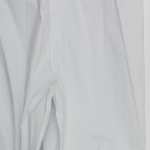 Preworn Womens White   Trousers  Size 14 L20 in