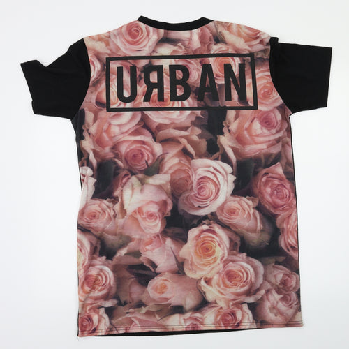 Boohoo MAN Mens Black    T-Shirt Size L