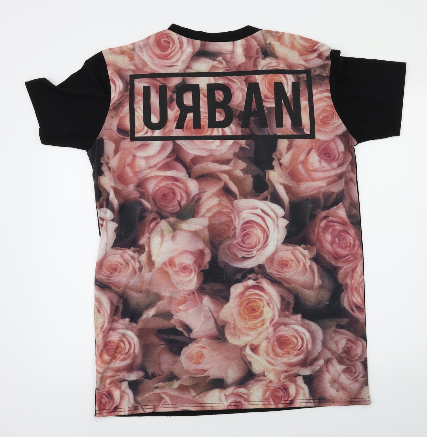 Boohoo MAN Mens Black    T-Shirt Size L
