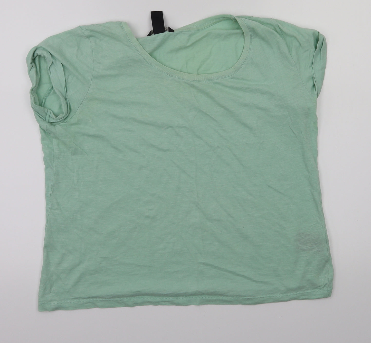 H&M Womens Green   Basic T-Shirt Size S