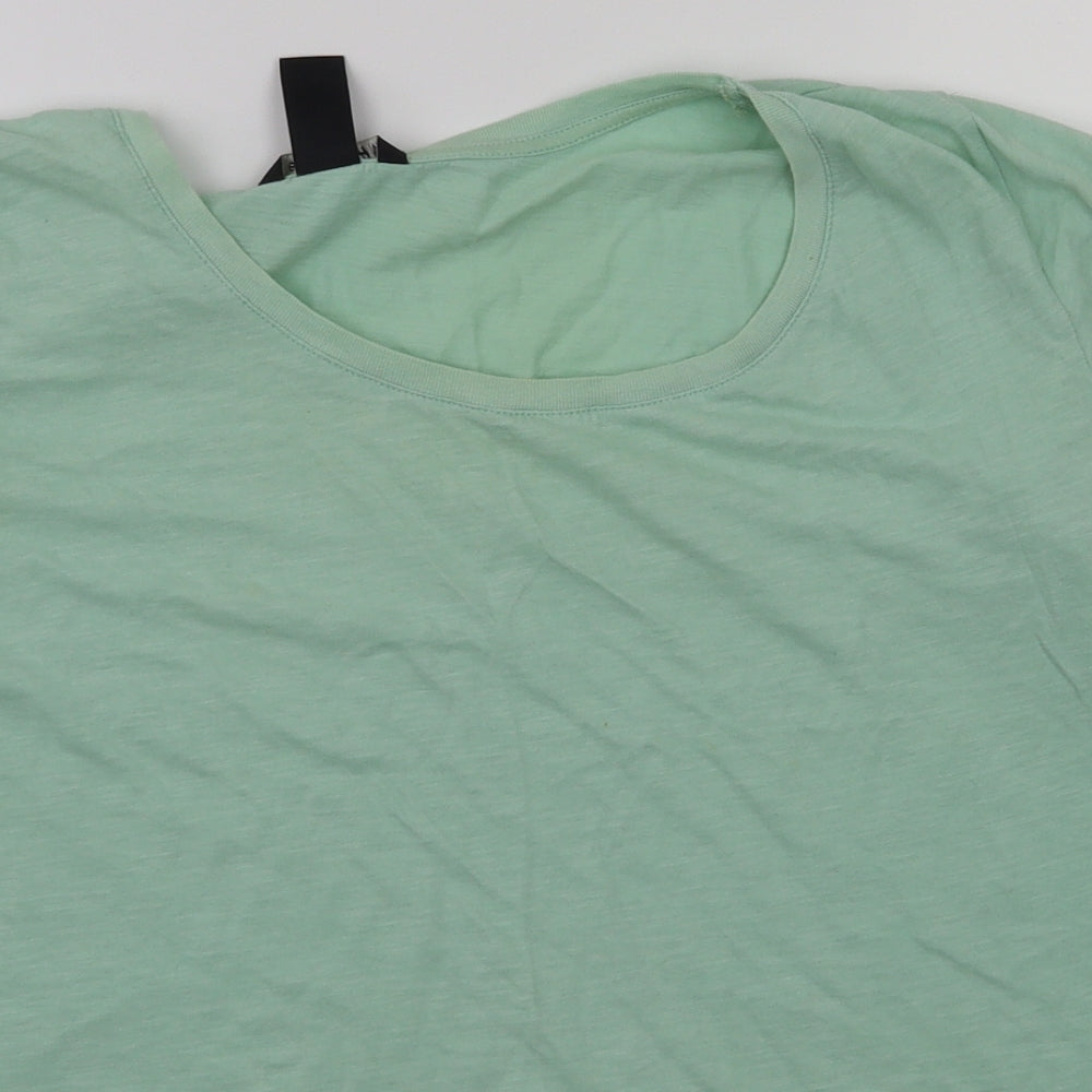H&M Womens Green   Basic T-Shirt Size S