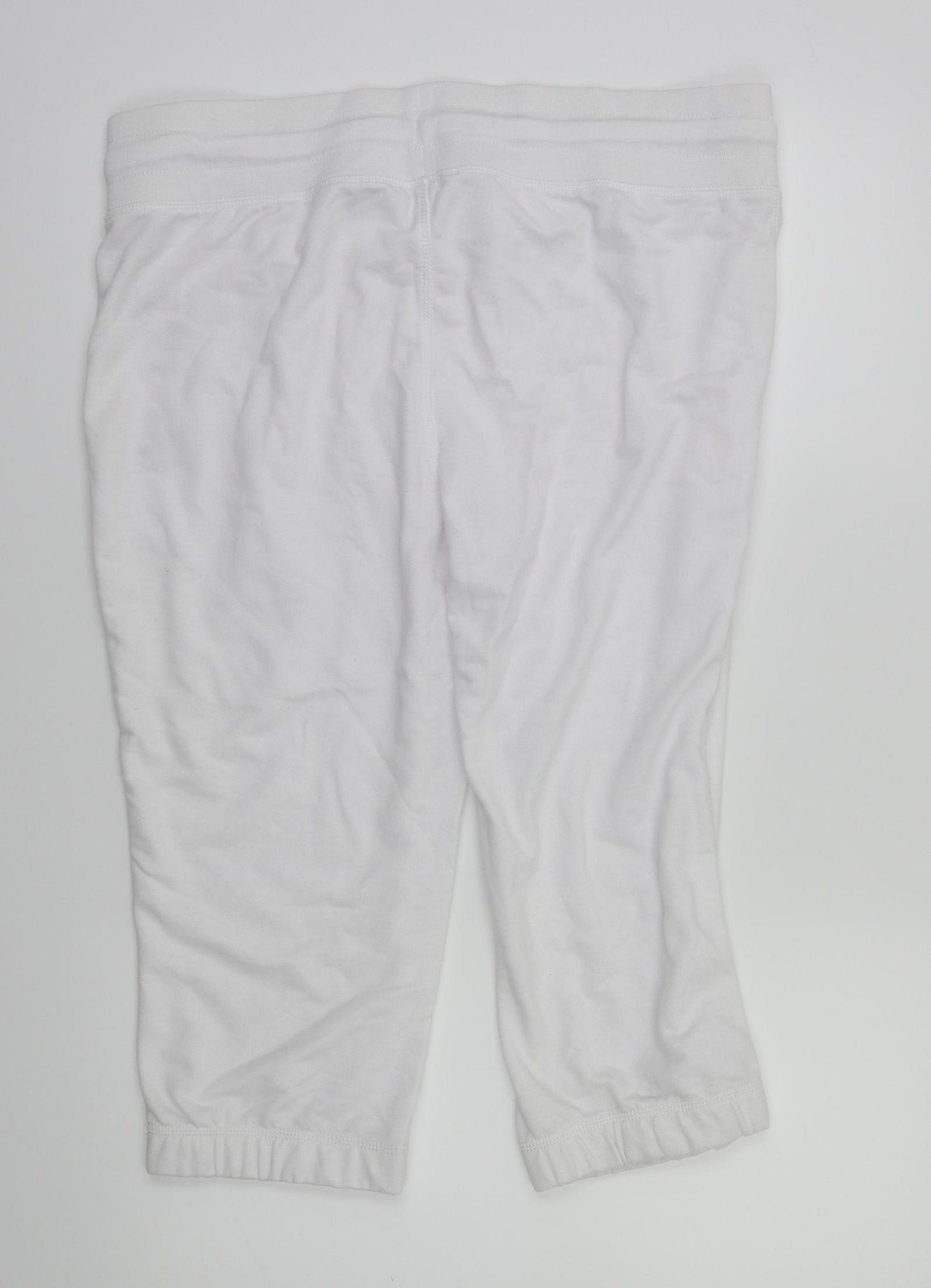Preworn Womens White   Sweatpants Trousers Size 16 L20 in