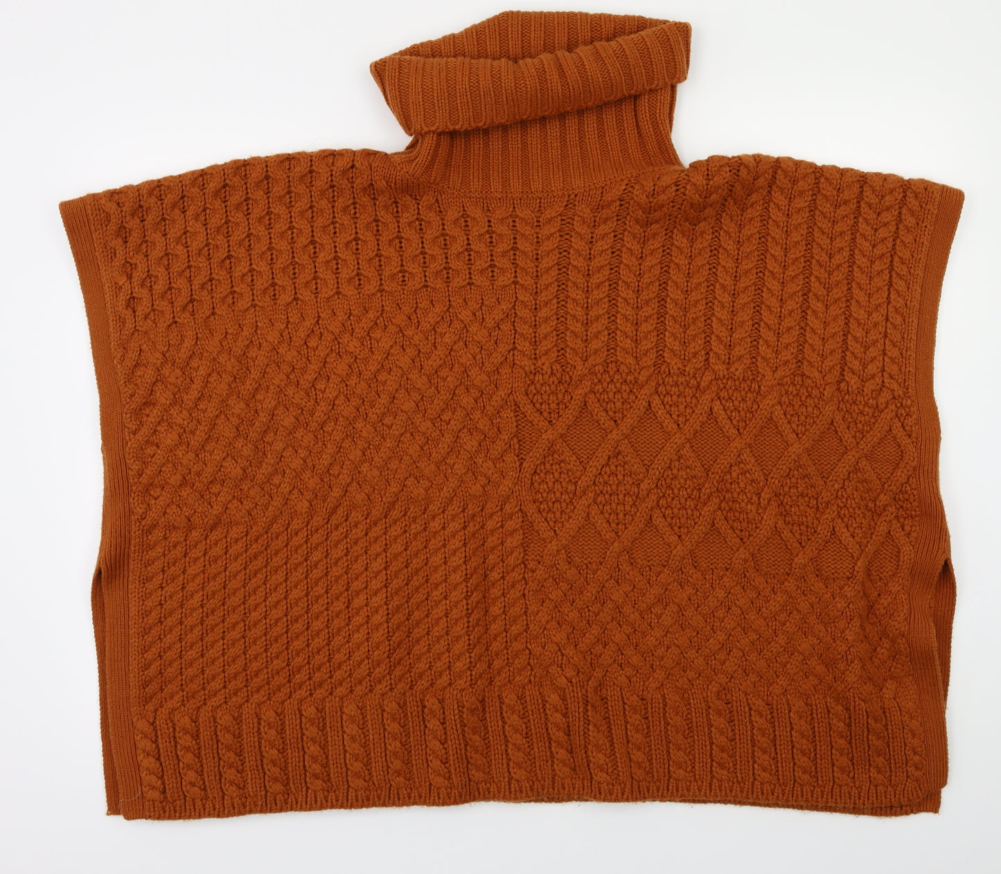 TU Womens Brown Argyle/Diamond  Pullover Jumper Size S
