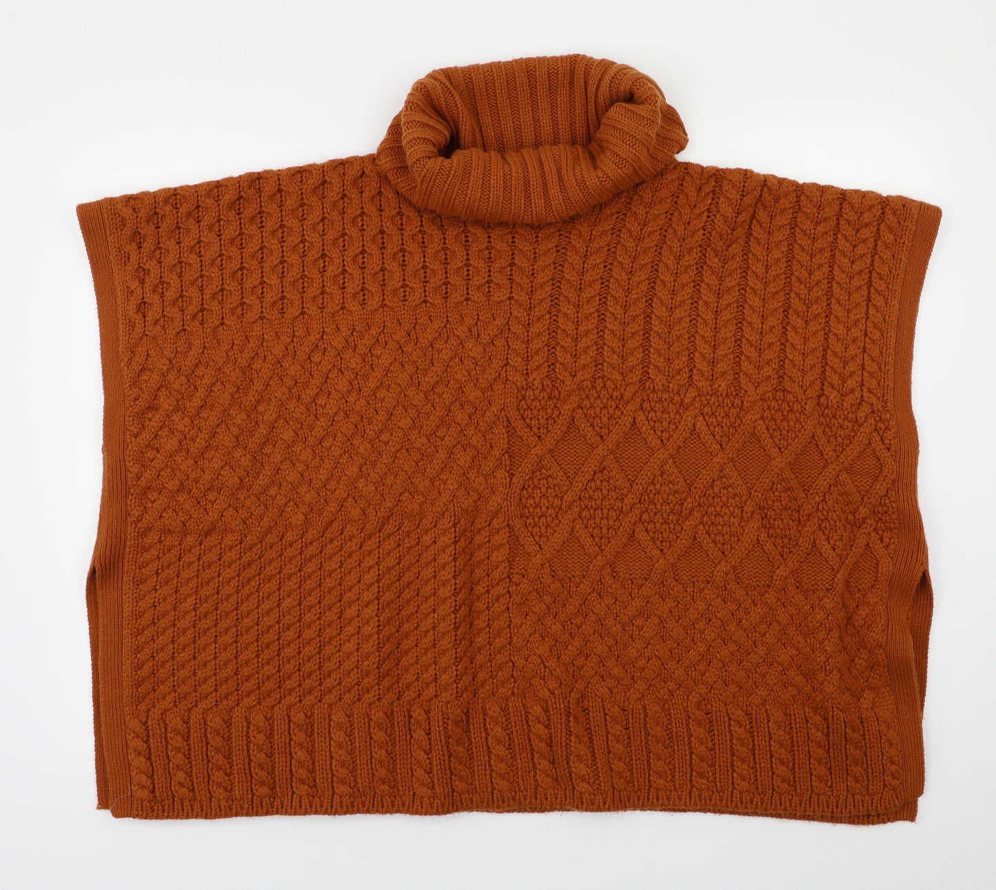 TU Womens Brown Argyle/Diamond  Pullover Jumper Size S