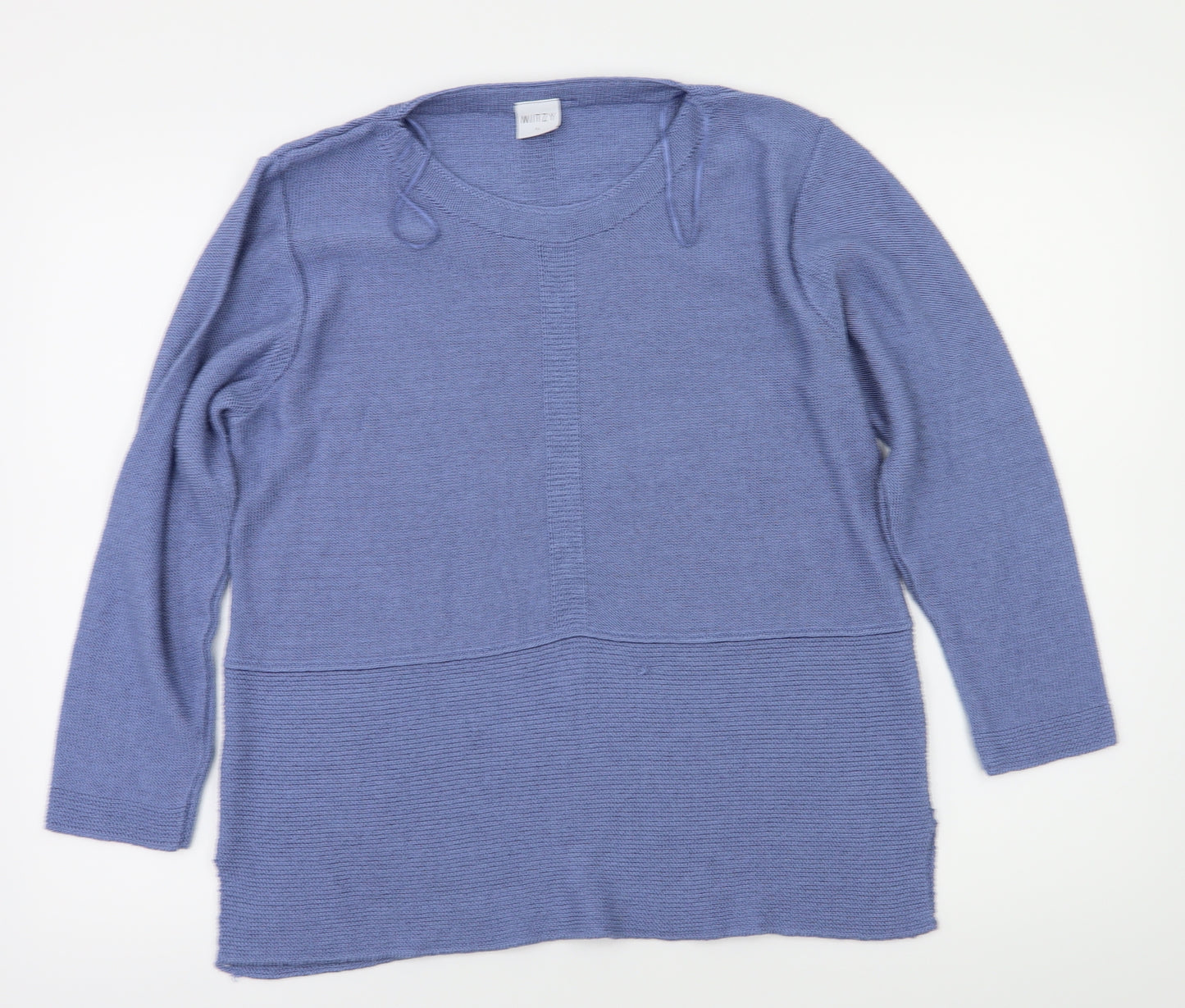 mitzy Womens Blue   Pullover Jumper Size L