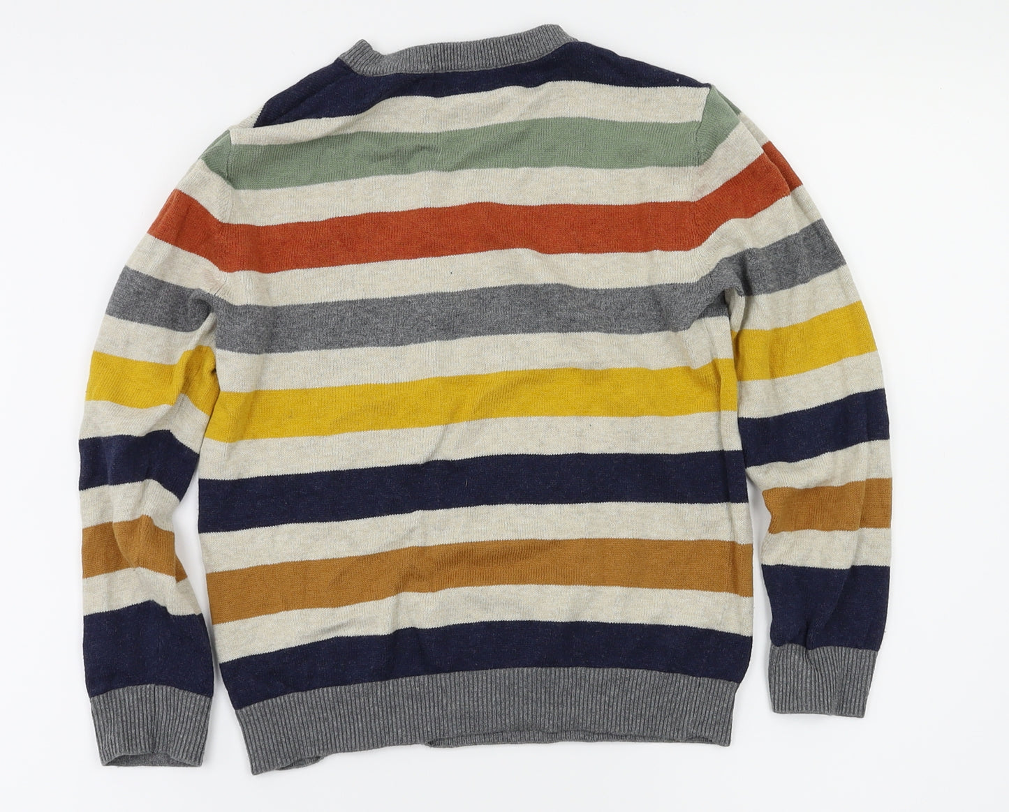 H&M Boys Beige Striped  Pullover Sweatshirt Size 6-7 Years