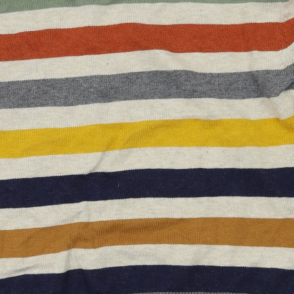 H&M Boys Beige Striped  Pullover Sweatshirt Size 6-7 Years