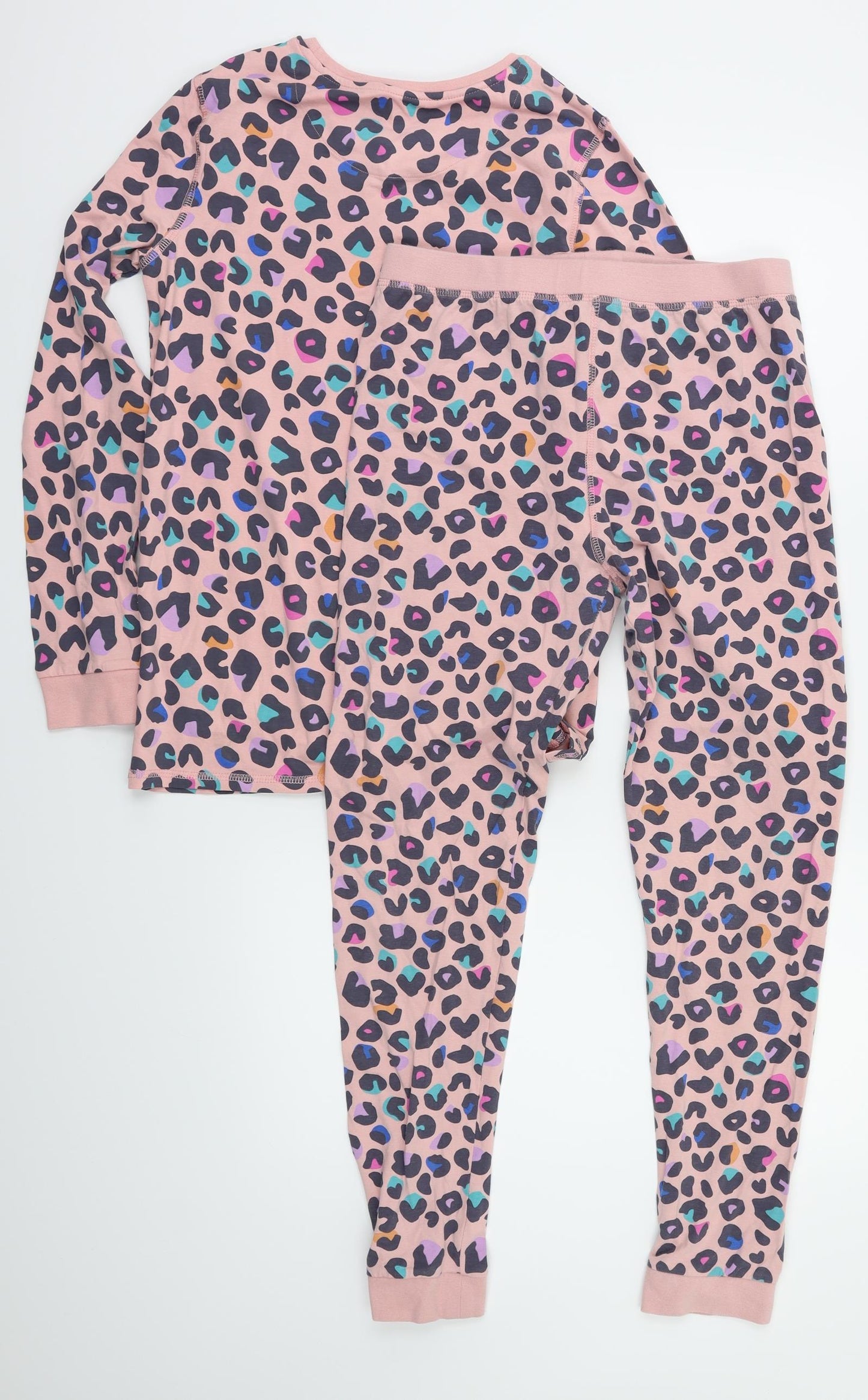 m&s Girls Multicoloured Animal Print  Capri Pyjama Set Size 12-13 Years