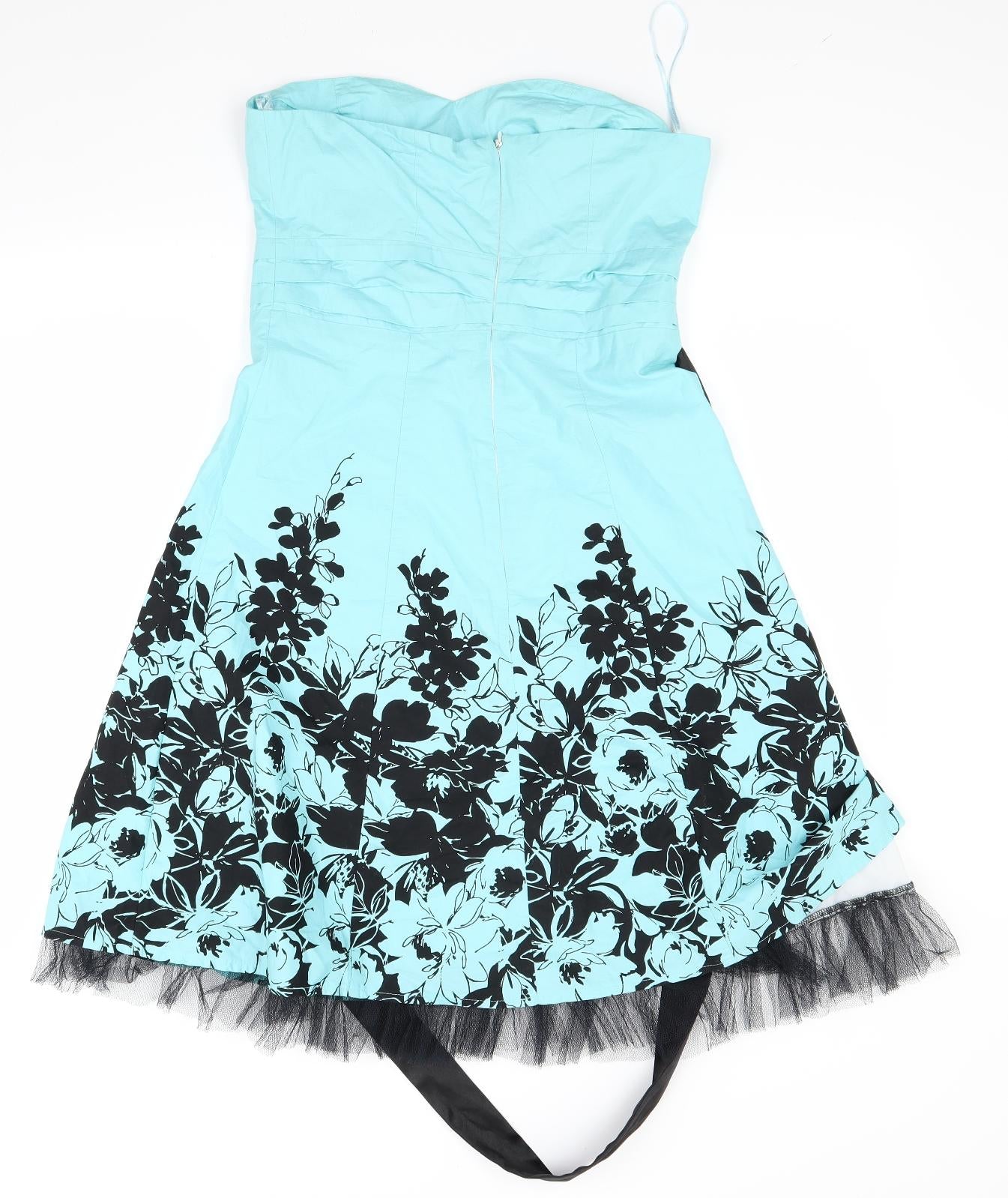 Jane Norman Womens Blue   Fit & Flare  Size 12