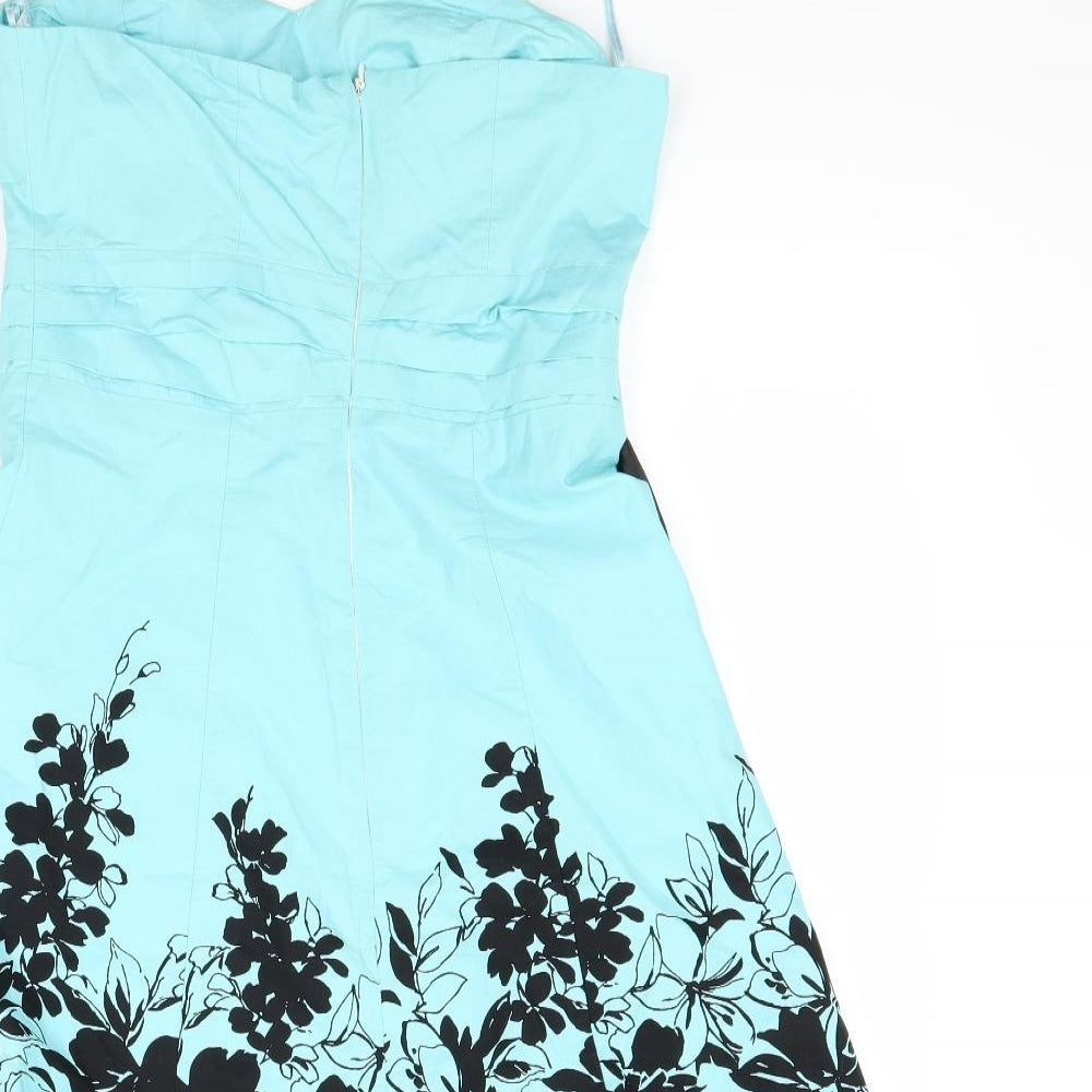 Jane Norman Womens Blue   Fit & Flare  Size 12