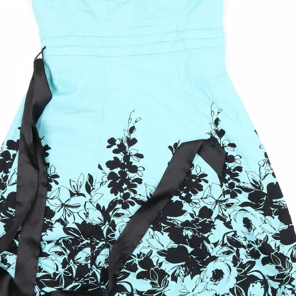 Jane Norman Womens Blue   Fit & Flare  Size 12