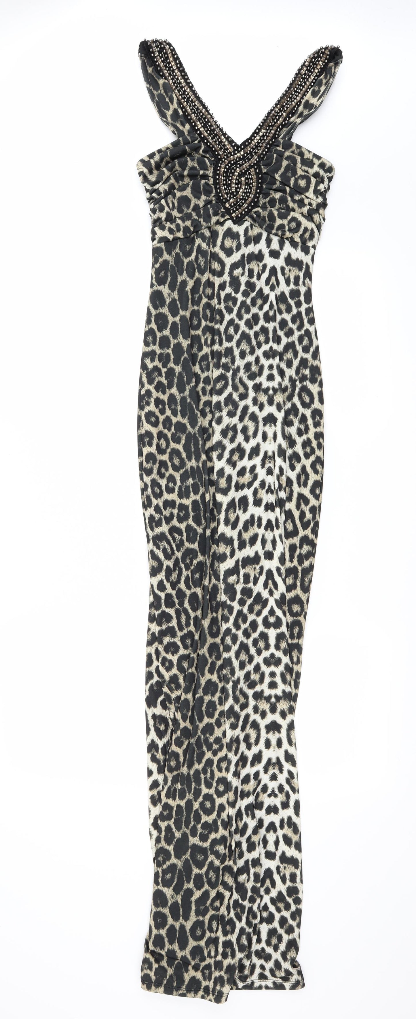 Jane Norman Womens Brown Animal Print  Ball Gown  Size 6