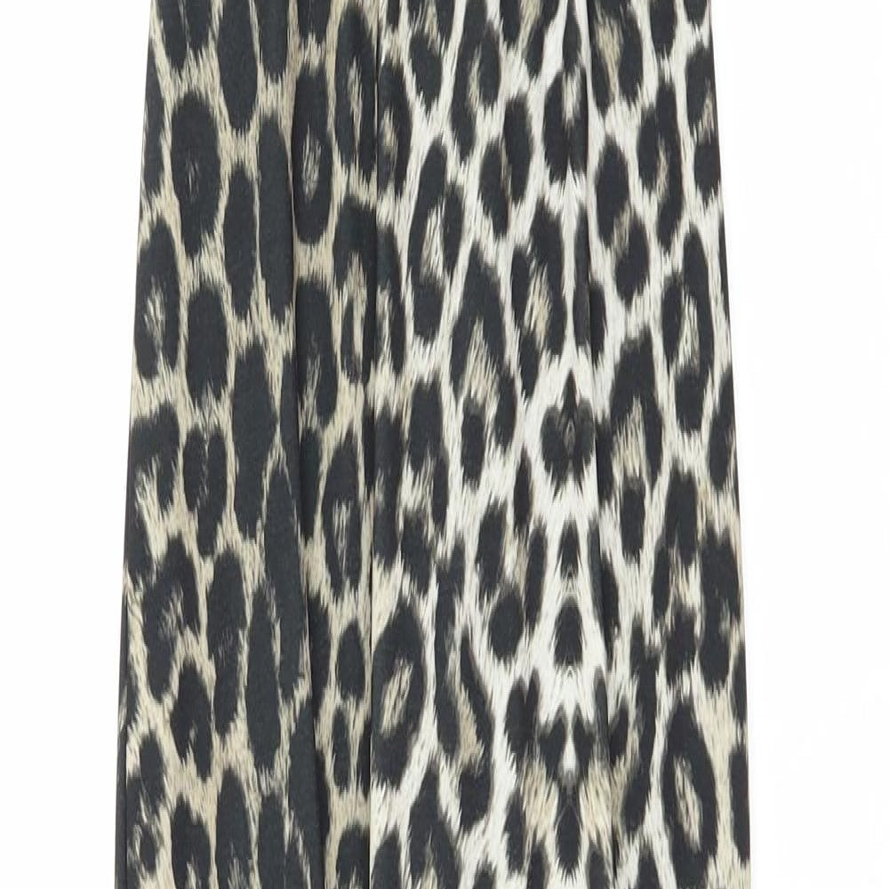 Jane Norman Womens Brown Animal Print  Ball Gown  Size 6