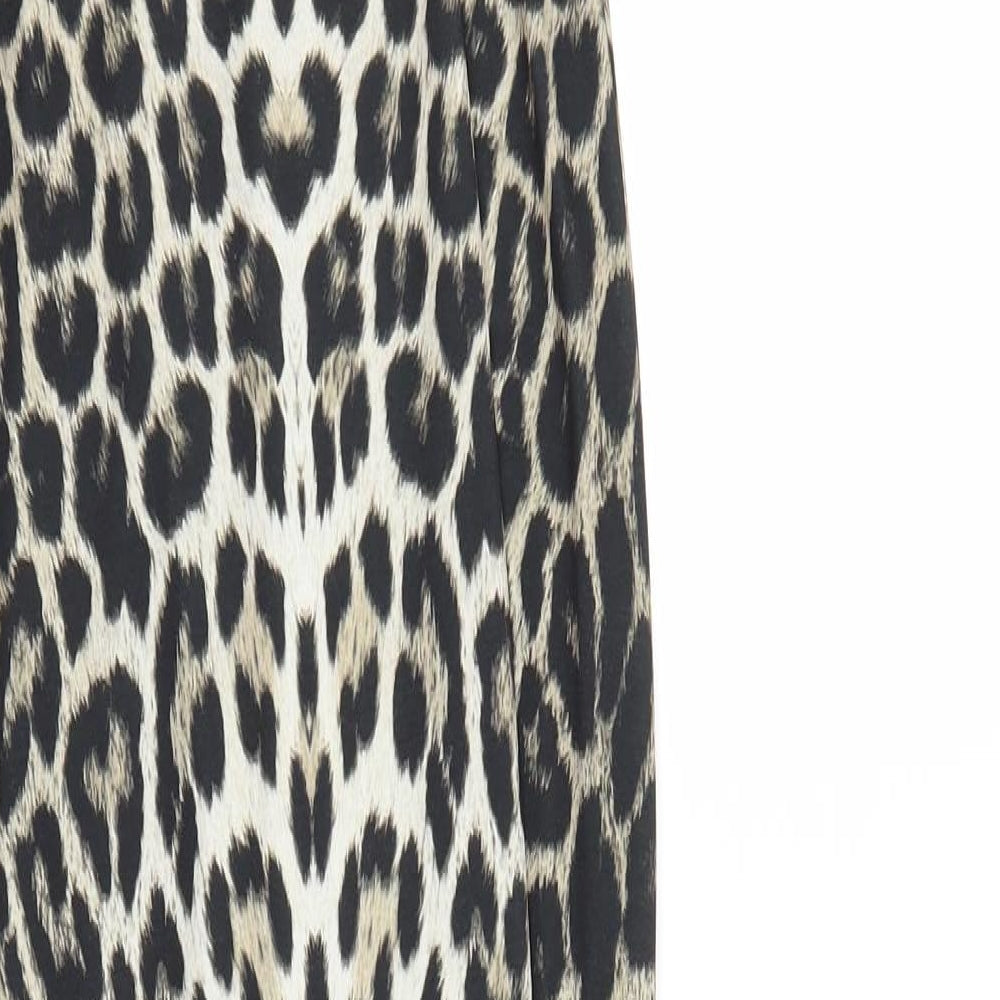 Jane Norman Womens Brown Animal Print  Ball Gown  Size 6