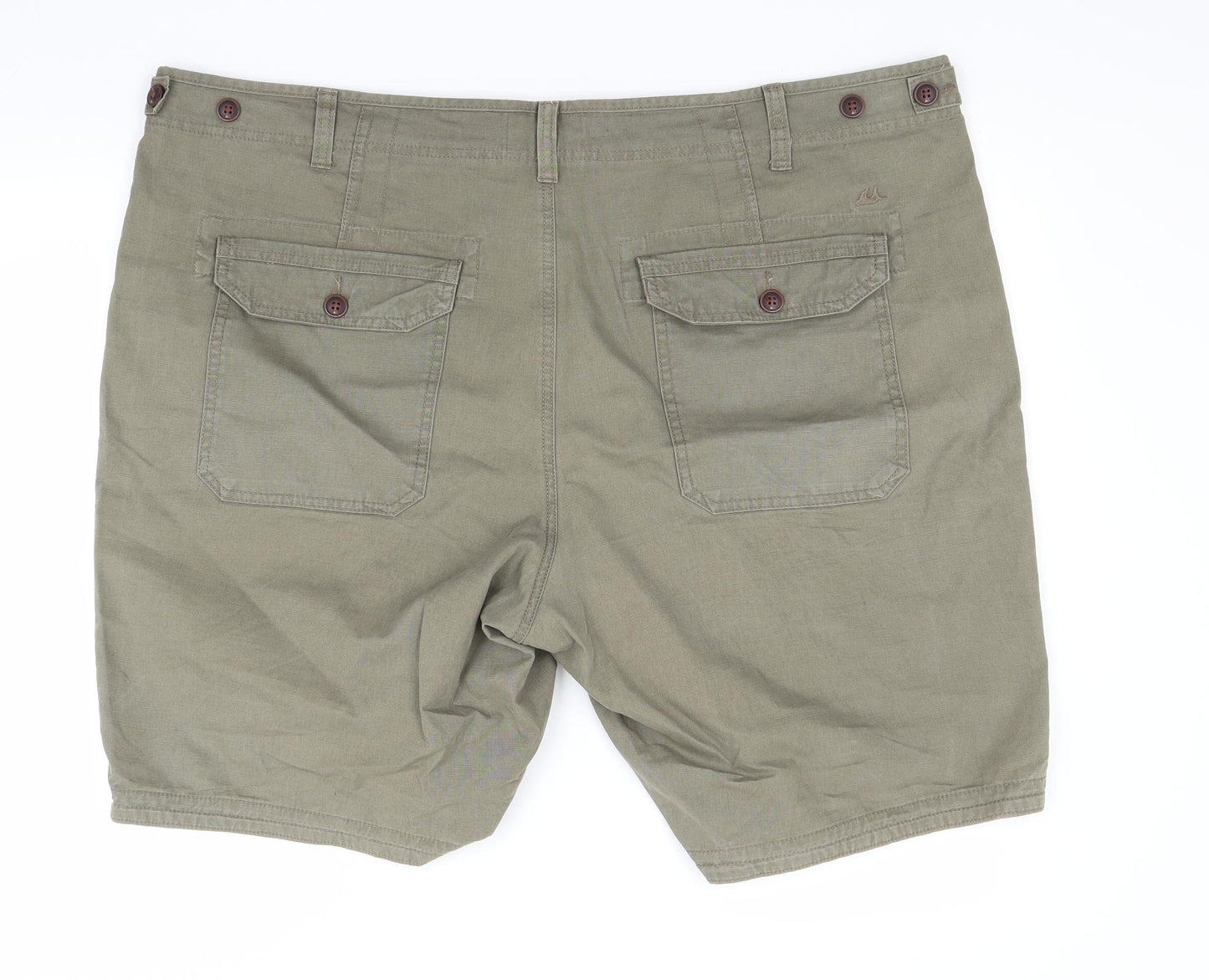 MANTARAY PRODUCTS Mens Green  Denim Chino Shorts Size 46