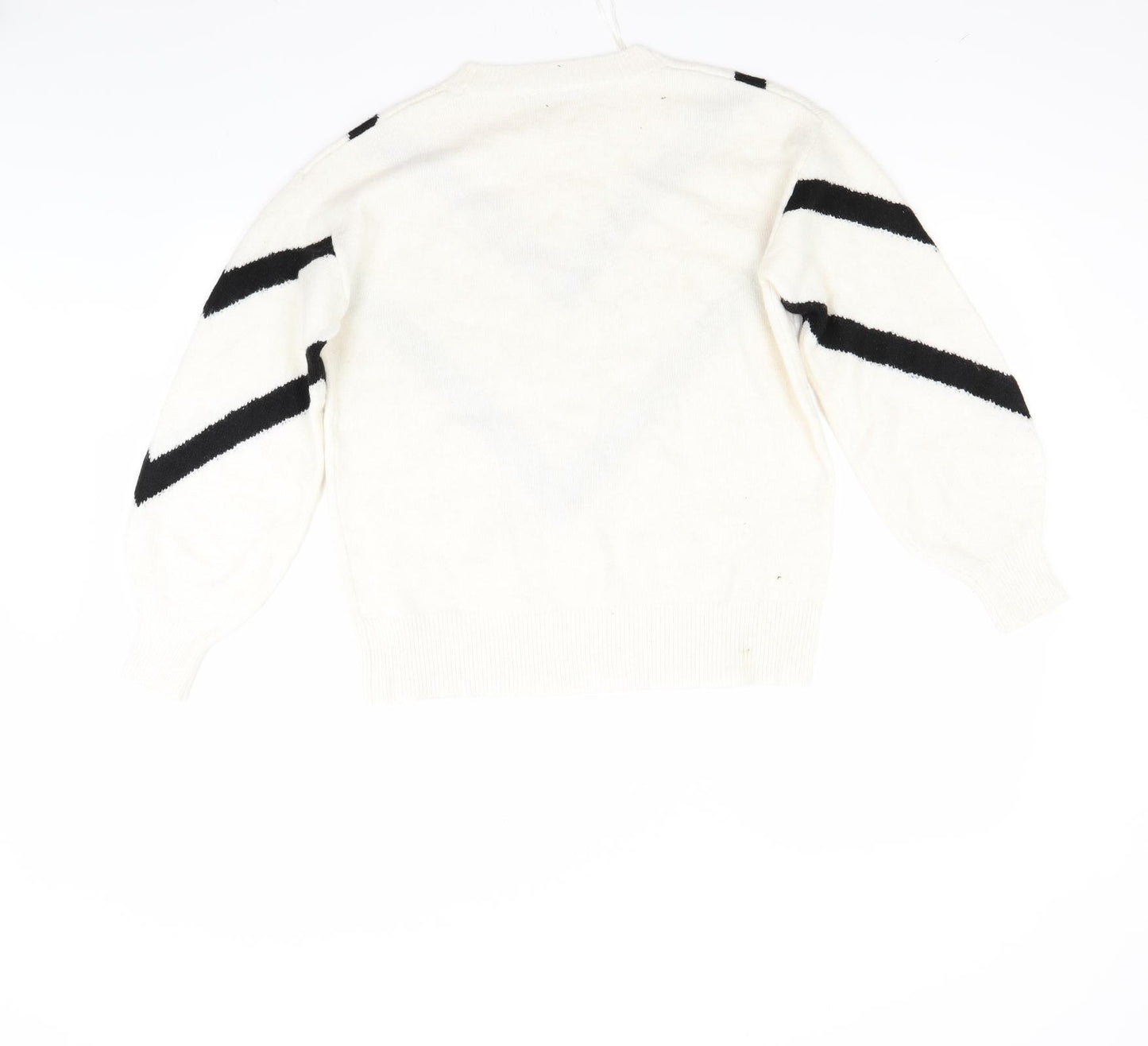 George Womens White   Pullover Jumper Size S