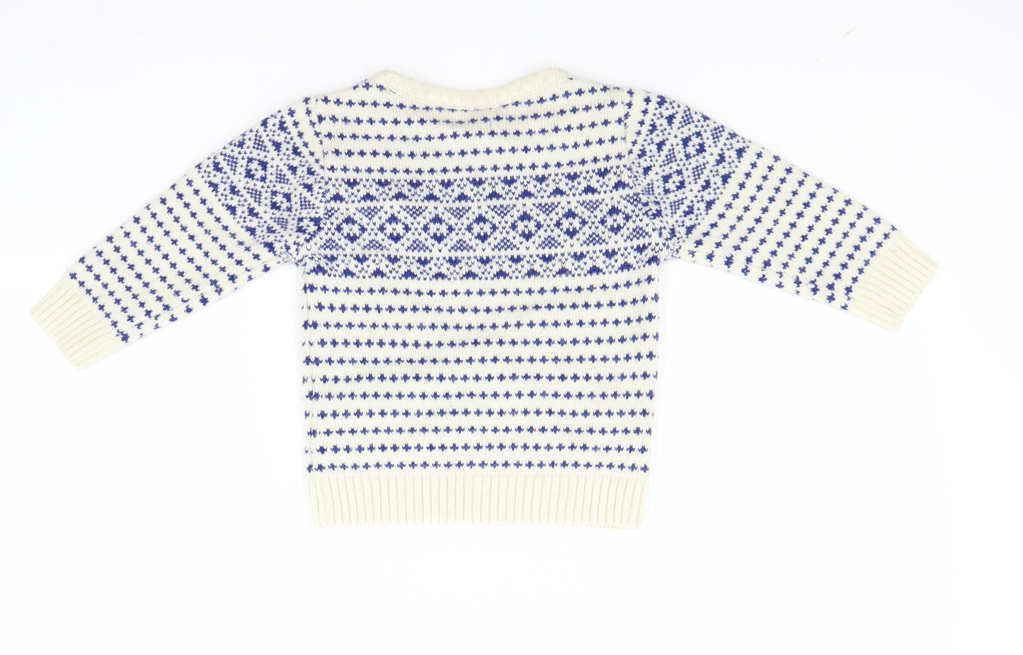 NEXT Boys White   Pullover Jumper Size 2 Years