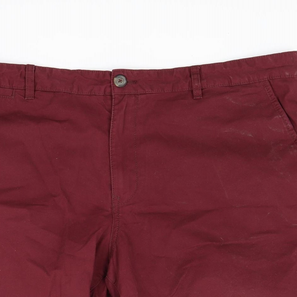 F&F Mens Red   Chino Shorts Size 44