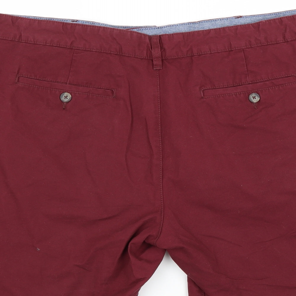 F&F Mens Red   Chino Shorts Size 44