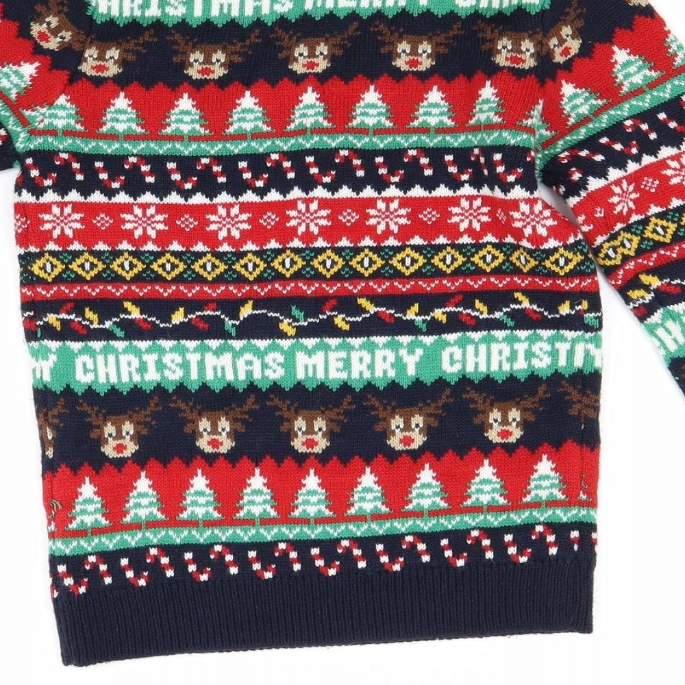 Matalan Boys Blue   Pullover Jumper Size 9 Years  - Christmas  Jumper