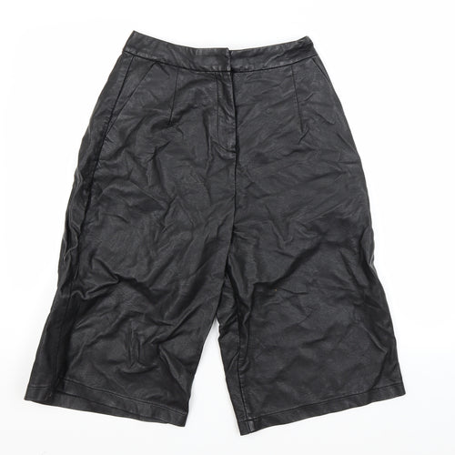 Topshop Womens Black   Utility Shorts Size 8