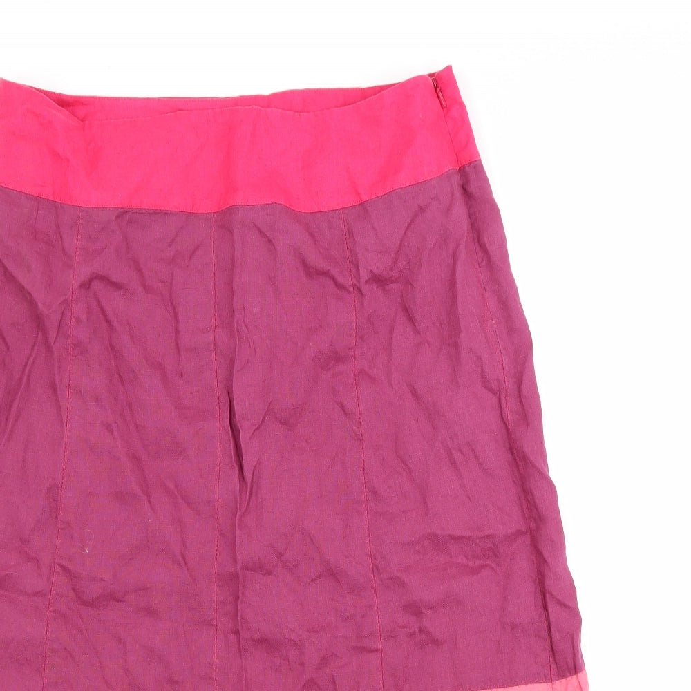 Monsoon Womens Pink   A-Line Skirt Size 12