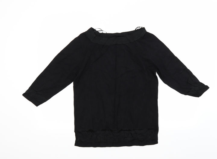 Dunnes Stores Womens Black Basic Blouse Size L