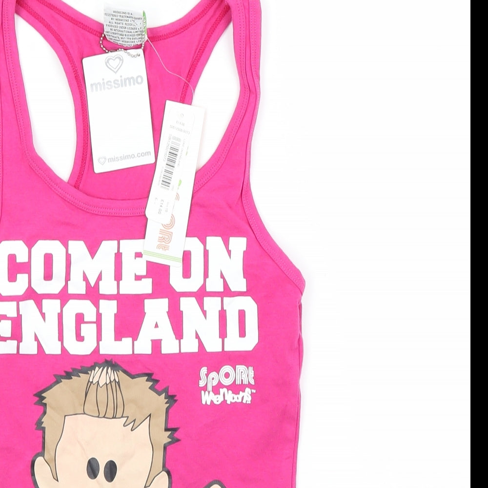 Missimo Womens Red   Basic Tank Size 10  - England Football
