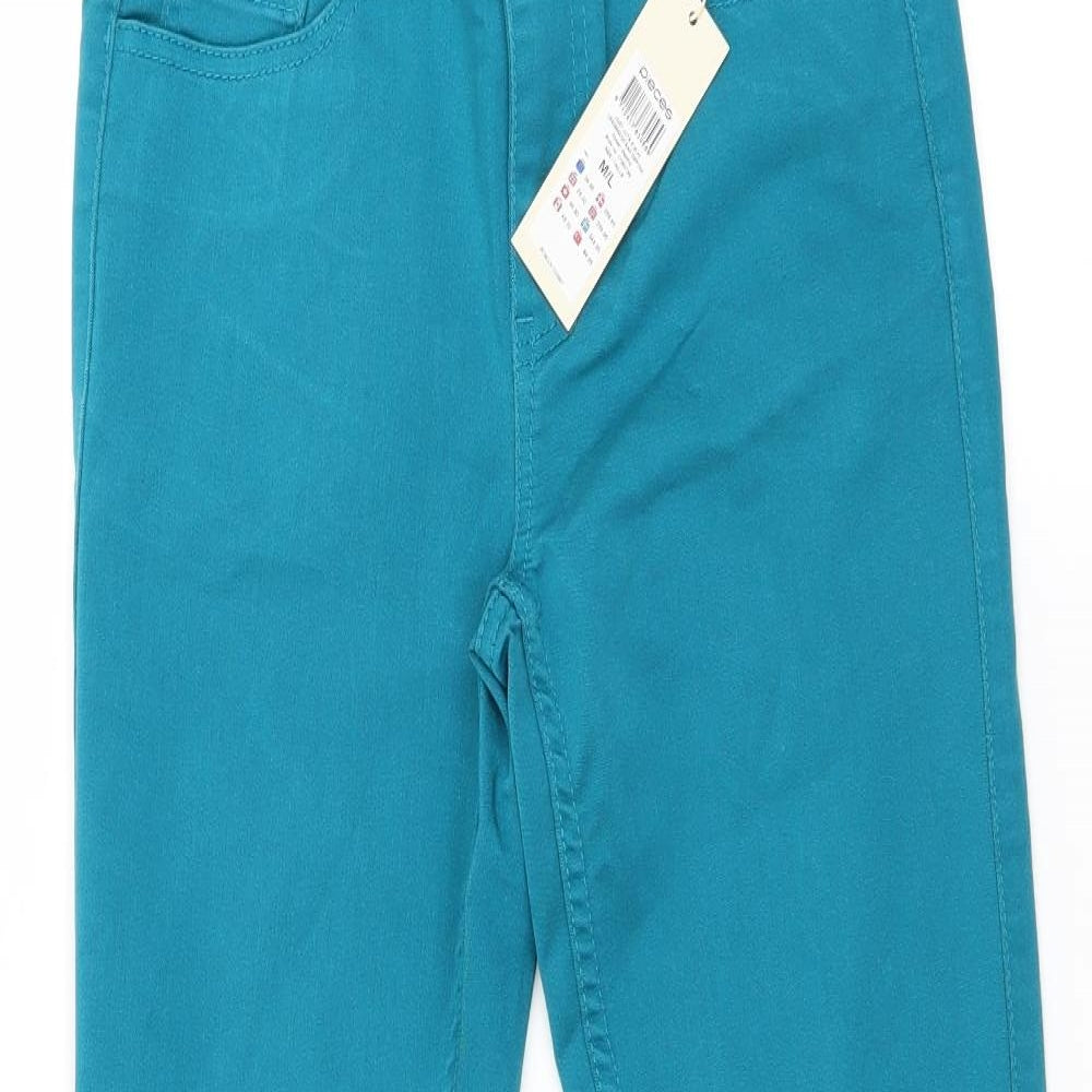 Pieces Womens Green  Denim Skinny Jeans Size M L31 in