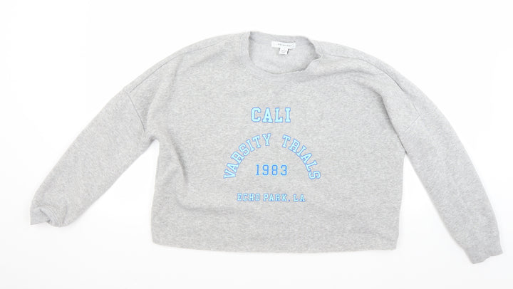 Primark Womens Grey Pullover Sweatshirt Size S