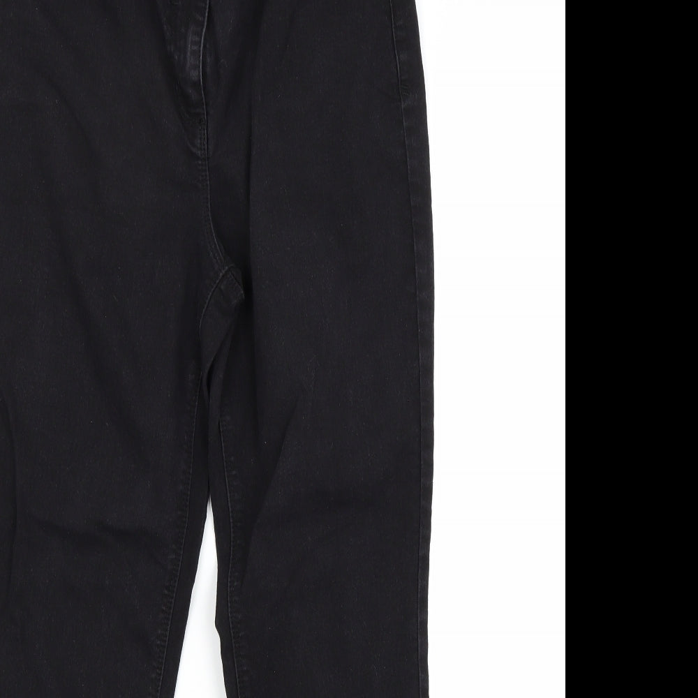 BHS Womens Black  Denim Bootcut Jeans Size 12 L28 in