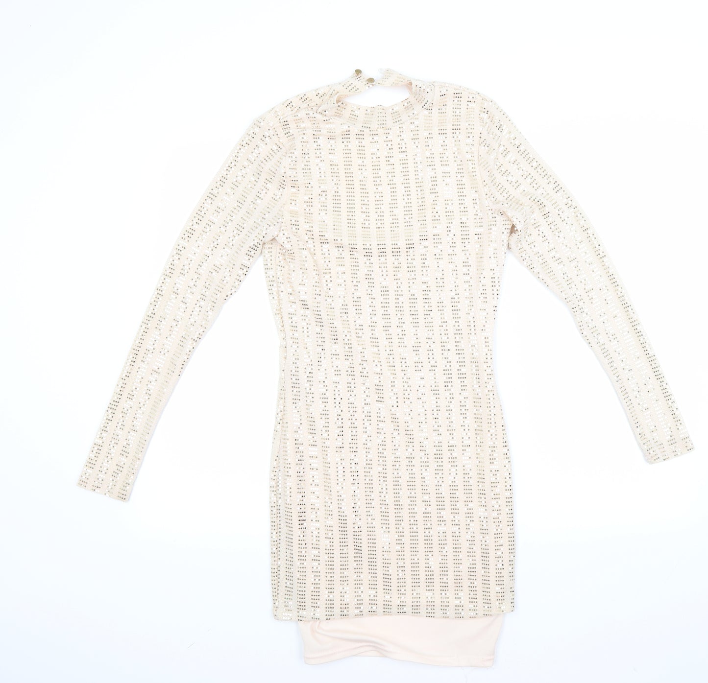 River Island Womens Beige   Bodycon  Size 10