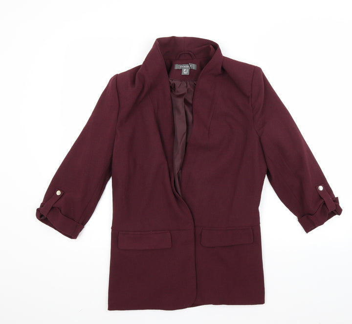 Primark Womens Red   Gilet Coat Size 8