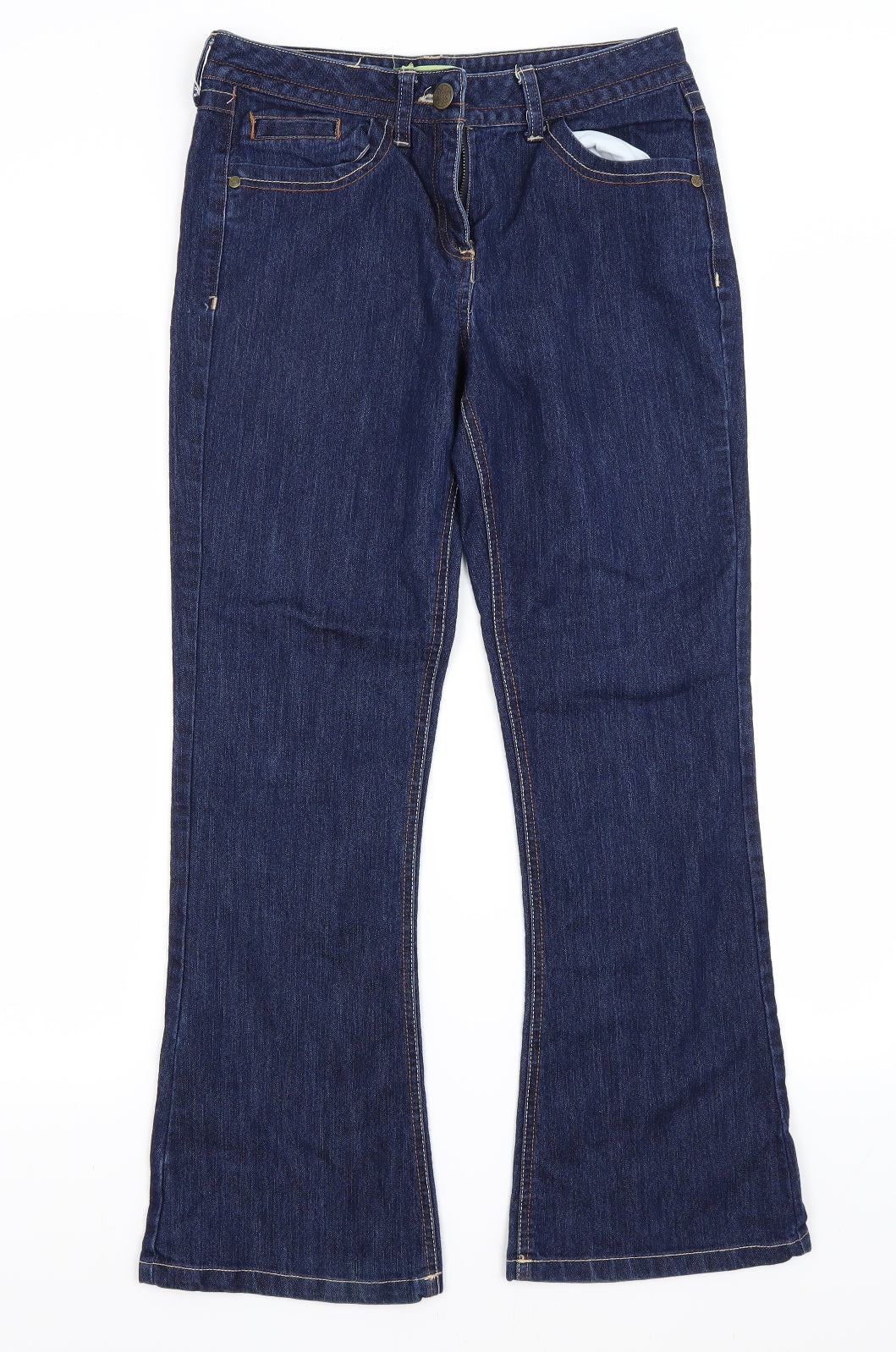 George Womens Blue  Denim Bootcut Jeans Size 10 L29 in