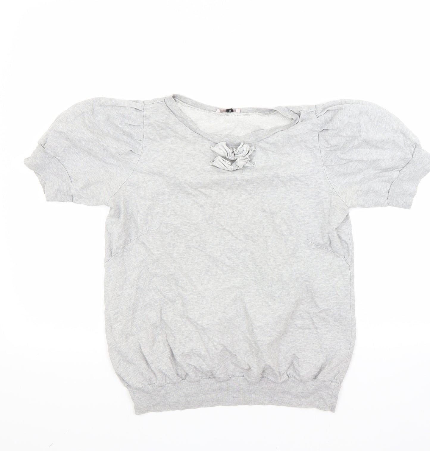 River Island Womens Grey   Basic T-Shirt Size 10
