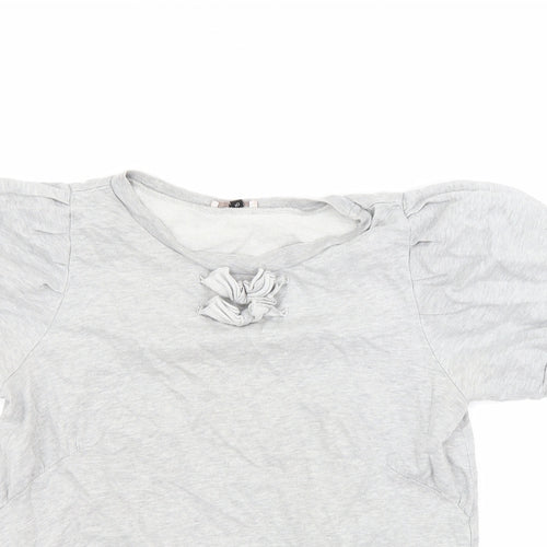 River Island Womens Grey   Basic T-Shirt Size 10