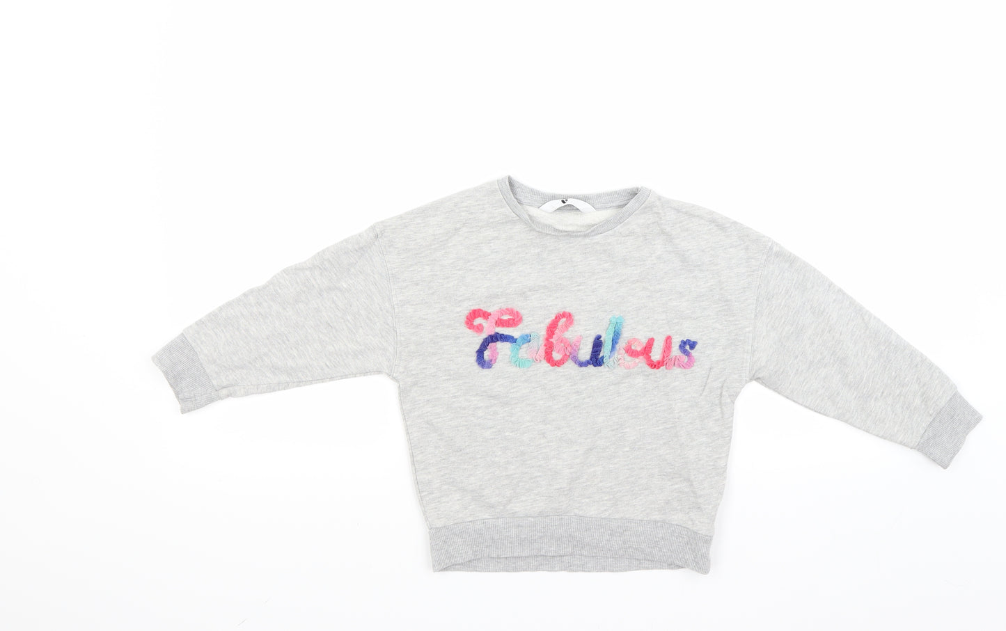 Very Girls Grey   Pullover Sweatshirt Size 5-6 Years